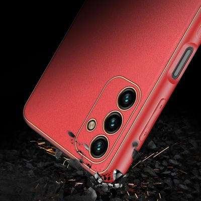11. Dux Ducis Yolo elegant cover made of ecological leather for Samsung Galaxy A13 5G red