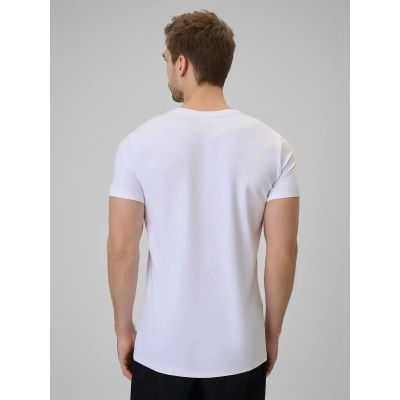 2. Men's plain cotton T-shirt 4F 4FWMM00TTSHM3340-10S