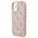 6. Guess 4G Logo Plate MagSafe iPhone 16 Case - Pink