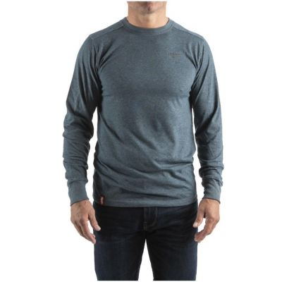 MILWAUKEE LONG SLEEVE T-SHIRT - BLUE HTLSBLU-XXL