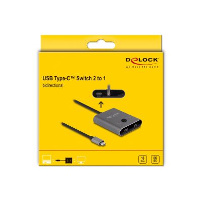 4. Delock USB 10Gbps USB Type-C? Switch 2 auf 1 bidirectional 8K