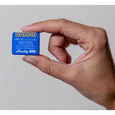 2. Shelly 1 Mini Gen4 Smart WiFi Controller, 2 pcs
