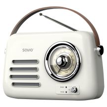 SAVIO PORTABLE RADIO WHITE RS-02