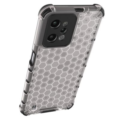 16. Honeycomb case armored cover with a gel frame Realme C31 transparent