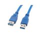 Lanberg CA-US3E-10CC-0018-B Cable (USB 3.0 M - USB 3.0 F; 1.8m; blue)