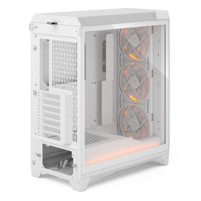 11. Fractal Design Meshify 3 Ambience Pro RGB Clear Tint White case