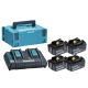Makita 197970-3 Power Tool Battery/Charger Battery and Charger Set