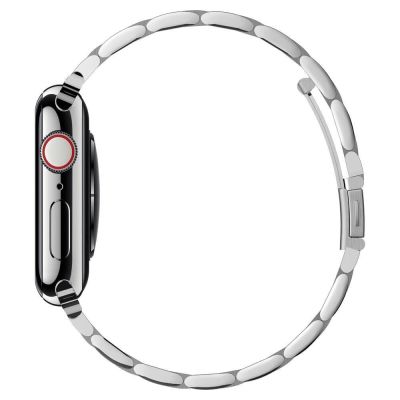 8. Spigen Modern Fit Band for Apple Watch 4/5/6/7/8/SE (38/40/41 mm) - Silver