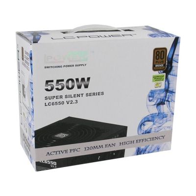 2. LC-Power LC6550 V2.3 Power Supply Module 550 W 20+4 Pin ATX ATX Black