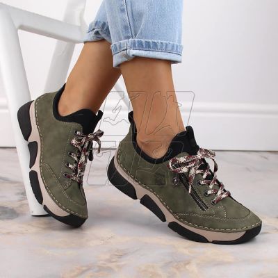 2. Comfortable Rieker shoes W RKR610 green