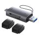 5. Baseus Lite Series USB-A/USB-C 3.0 SD/TF Card Reader - Gray