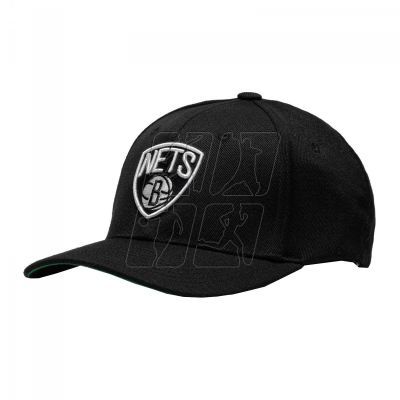 Mitchell &amp; Ness NBA Brooklyn Nets Team Logo High Crown 6 Panel Classic Red Snapback Cap HHSSINTL102-BNEYYPPPBLCK