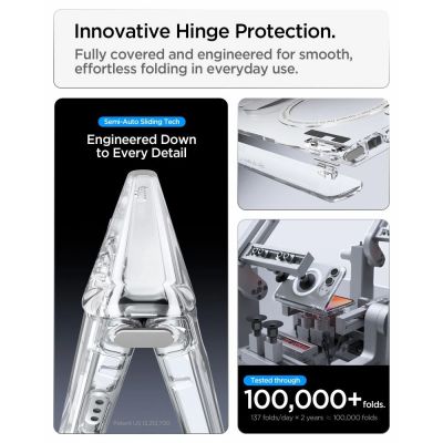 8. Spigen Ultra Hybrid Pro MagSafe Case for iPhone Duo - Clear and White