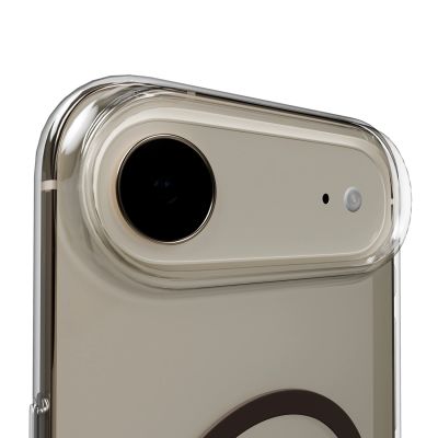 10. Puro Lite Mag TPU+PC Case Compatible with MagSafe for iPhone 17 Air - Transparent with Brown Ring