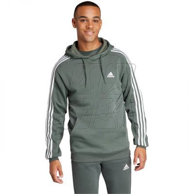 2. adidas Essentials Fleece 3-Stripes Hoodie M IX2366