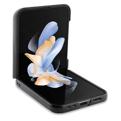 4. BMW Leather Hot Stamp case for Samsung Galaxy Z Flip 5 - black