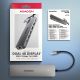 4. Axagon HMC-7HX2 USB Hub USB 3.2 Gen 1 (3.1 Gen 1) Type-C Gray