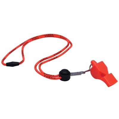 3. FOX 40 CLASSIC ORANGE WHISTLE WITH STRING