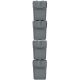 5. GARBAGE BINS 20 L SORTIBOX SET 4 PCS GREY STONE