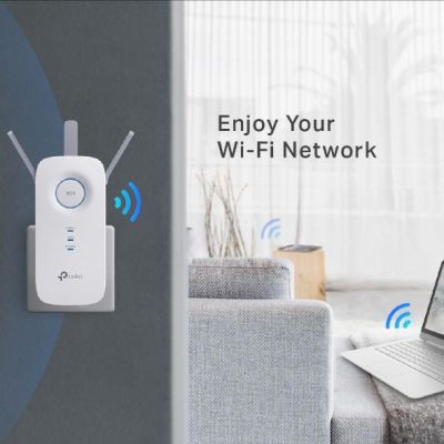 5. TP-Link RE450 Network Extender Network Transmitter White 10, 100, 1000 Mbit/s