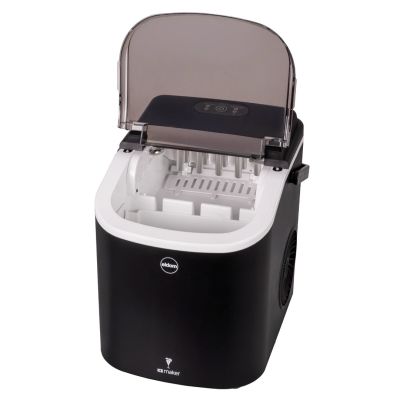 2. ELDOM ICE MAKER KS230 ICELIA 165W, BLACK, 12 KG ICE/24H; 9 ICE CUBES AT A TIME EVERY 6 – 12 MIN