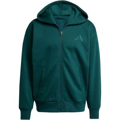 8. Men's adidas ALL SZN Fleece Full-Zip Sweatshirt Green JX5101