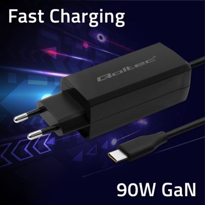 3. QOLTEC 90W GAN WALL CHARGER | 5-20V | 3-4.5A | USB-C 3.1