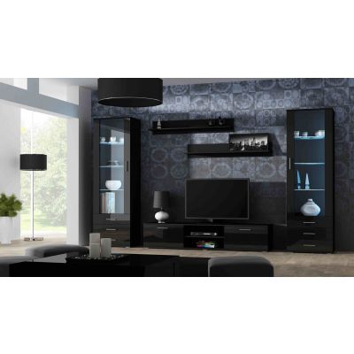 7. TV cabinet SOHO 180 black/gloss black