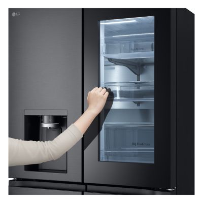 9. LG GMG960EVJE Multi Door Side-By-Side Refrigerator 179cm Essence Black Steel Matte Black Total NoFrost Water Feeder