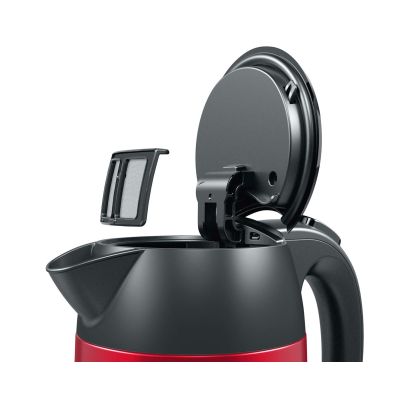 20. Bosch TWK3P424 Electric Kettle 1.7 L 2400 W Gray, Red