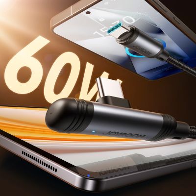 2. Joyroom S-A56 EnjoyX Series 90° USB-C - USB-C cable 60W 1.2m - black