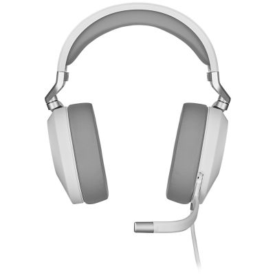 7. Corsair HS65 SURROUND Wired Handheld Gaming Headset White