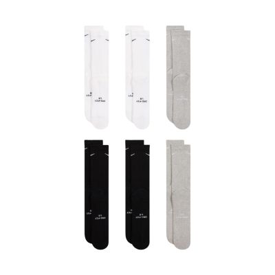 3. Nike Everyday Elevated Socks 6 Pairs White, Black, Gray HQ8021 903