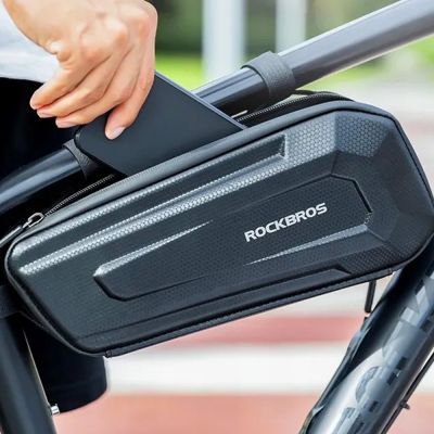 14. Rockbros B67 waterproof frame bike bag - black