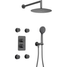 Concealed shower set with thermostatic BOX - with shower head