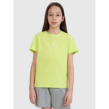 Girls' regular printed T-shirt 4F 4FJWSS25TTSHF1871-45S