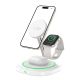 2. Tech-Protect QI15W-A46 3in1 Magnetic MagSafe Inductive Charger - White