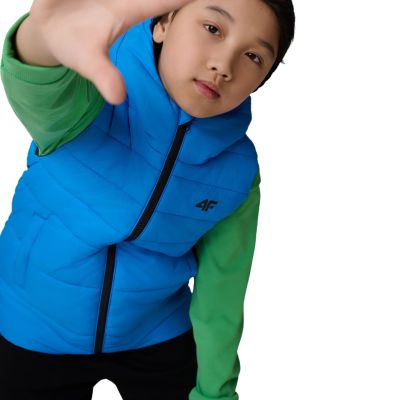 5. Boy's vest 4F M313 blue 4FJWSS26TVJAM313 33S