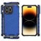 17. Honeycomb case for iPhone 14 Pro Max armored hybrid cover blue