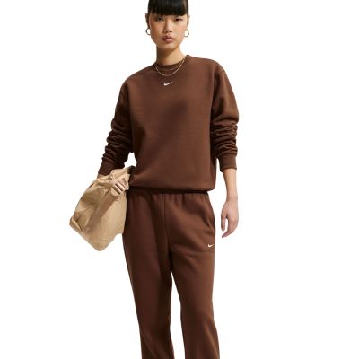 4. Nike Studio Fleece Medium Weigh Women's Pants Brown IM8078 259