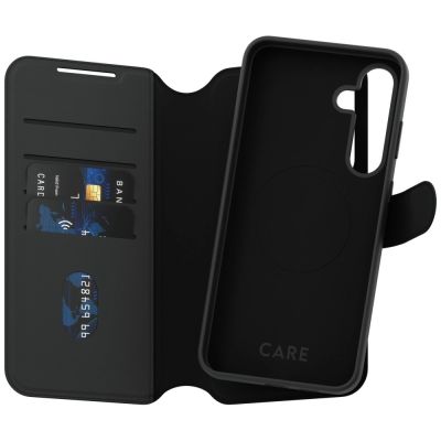 4. CARE by PanzerGlass Feature Tango 2in1 Wallet Case for Samsung Galaxy S25+ - Black