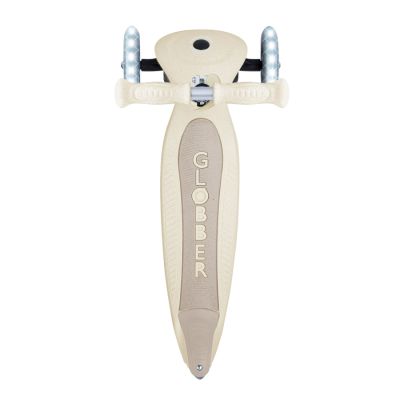 11. Globber PRIMO FOLDABLE LIGHTS ECOLOGIC scooter - Coconut (696-566-2)