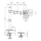 9. GEMBIRD ADJUSTABLE DESK MONITOR ARM/HOLDER 17-32, VESA 100X100MM, UP TO 9KG