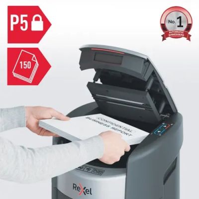 2. Rexel ShredMax AutoFeed+ 150M, P5 shredder, 150 sheets, 15 l bin
