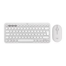Logitech 920-012204 Keyboard Mouse Included Universal RF Wireless + Bluetooth QWERTZ German White