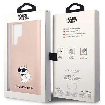 8. Karl Lagerfeld KLHCS23LSNCHBCP S23 Ultra S918 hardcase pink/pink Silicone Choupette
