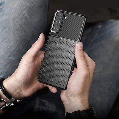 7. Thunder Case flexible armored cover for Samsung Galaxy S22 + (S22 Plus) blue