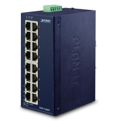 4. PLANET ISW-1600T Network Links Unmanaged Fast Ethernet (10/100) Blue