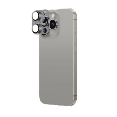3. AmazingThing Aviation-Grade Alloy Tempered Glass Lens for iPhone 16 Pro / 16 Pro Max Camera Lens - Gray