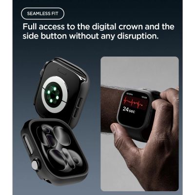 9. Spigen Thin Fit Case for Apple Watch 46mm - Black